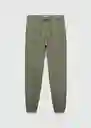 Pantalón Joggers Khaki Talla 21 Niños Mango