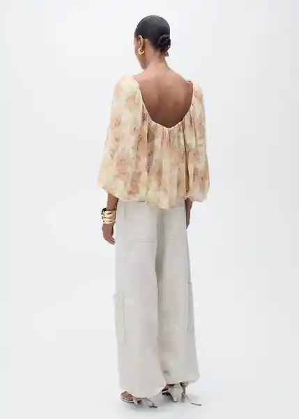 Blusa Parole Crudo Talla S Mujer Mango