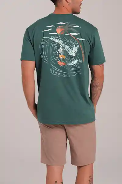 Camiseta Manga Corta Standard Fit Shuffle Hombre Talla M Oneill