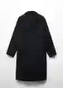 Abrigo Picarol Negro Talla S Mujer Mango