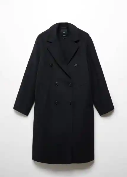 Abrigo Picarol Negro Talla S Mujer Mango