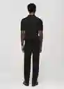 Camiseta Polo Ruisenor Negro Talla XL Hombre Mango