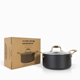 Olla Negro y Copper 24 cm Ambiente Gourmet