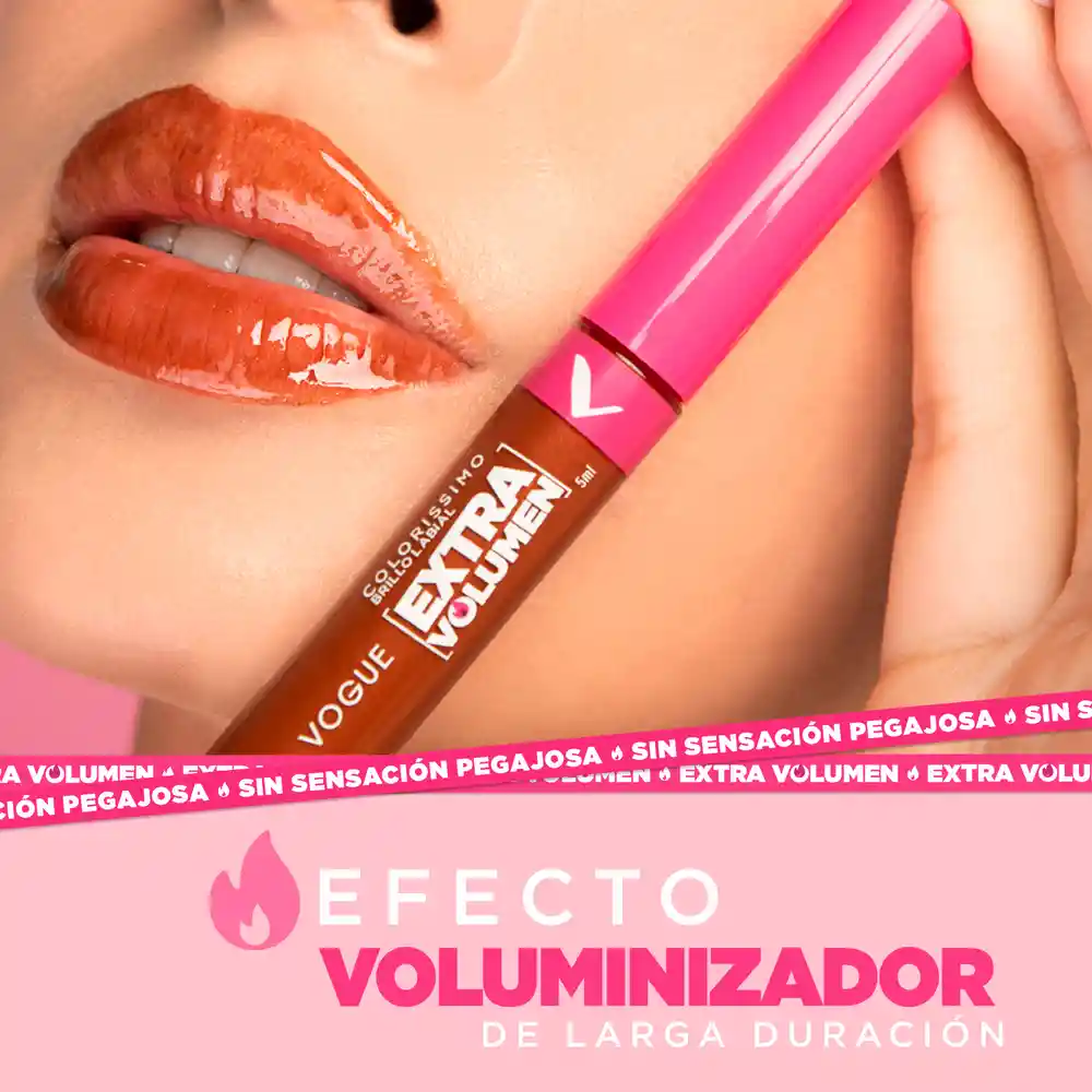 Labial Líquido Colorissimo Extra Volumen Atardecer Intenso Vogue 5 Ml