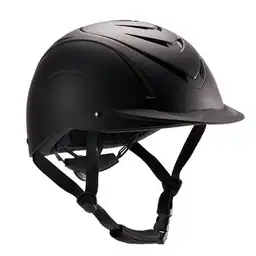 Fouganza Casco de Equitación Adultos Niños 500 Negro 52-54 cm S