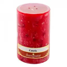 ILUMINATA Vela Decorativa Canela Rojo P34Ccnr