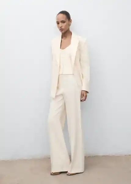 Chaleco Iguana Vainilla Talla M Mujer Mango