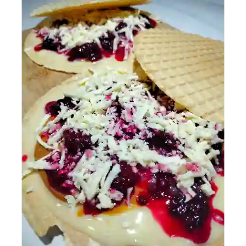 Oblea Dulce de Mora, Arequipe y Queso
