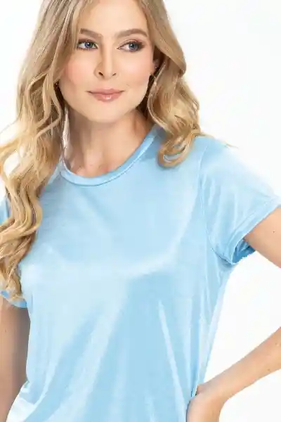 Camiseta Tornasol Color Azul Claro Talla L Ragged