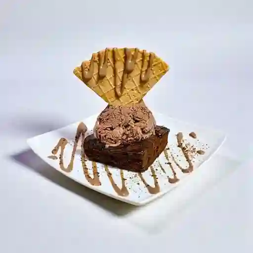 Brownie con Helado