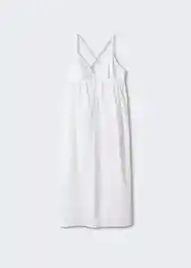 Vestido Bretzel-h Blanco Talla M Mujer Mango