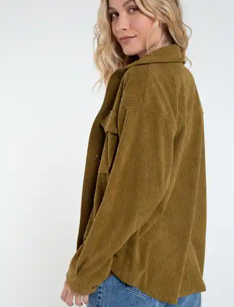 Chaqueta Cádiz Mujer Verde Sembrado Oscuro Talla S Naf Naf