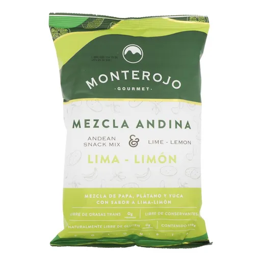 Monterojo Snack Mezcla Andina Sabor Lima Limón