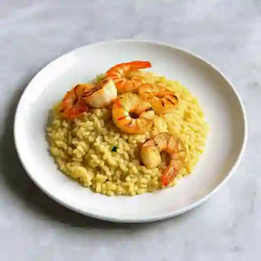 Risotto de Queso Azul y Langostinos
