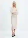Vestido Africa Arena Talla S Mujer Mango