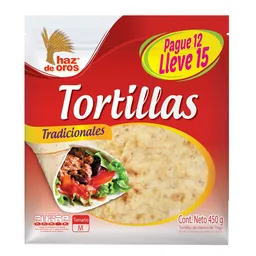 Tortillas Haz de Oros Tradicionales Tamaño M