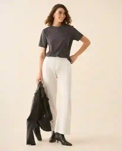 Pantalón Blanco Radiante Claro Talla 8 433G016 Esprit