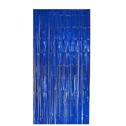 El Tío Cortina Metalizada Azul