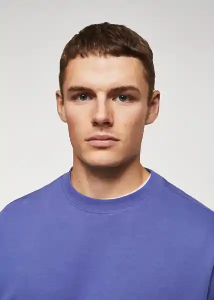 Buzo de Sudadera Nole Lavanda Talla XXL Hombre Mango
