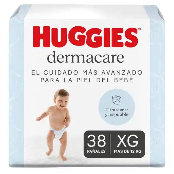 Pañales Huggies Dermacare Etapa 4/XG Cuidado Mas Avanzado 38 Und