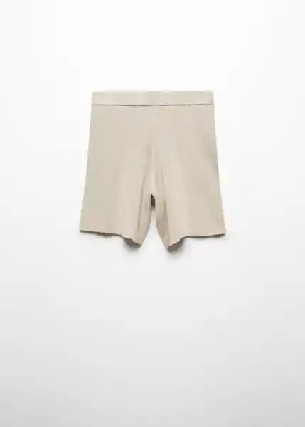 Short Pijama Avellana Beige Talla M Mujer Mango