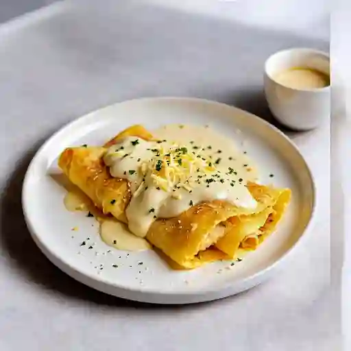 Crepe De Pollo Y Champinones