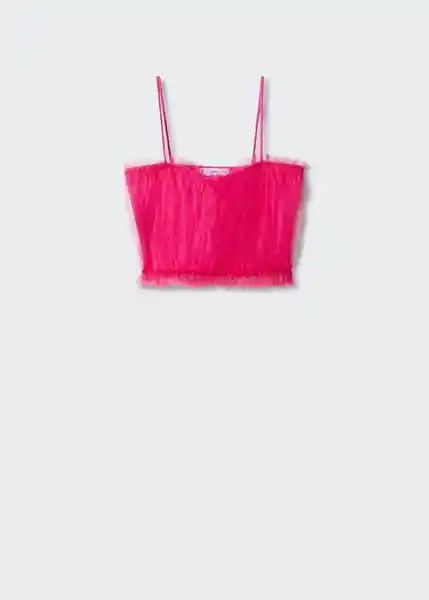 Top Peitos Fucsia Talla M Mujer Mango