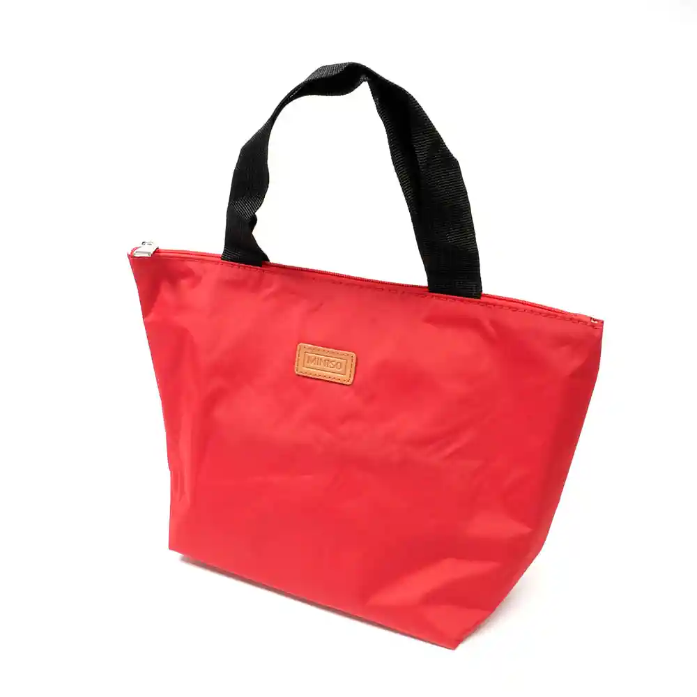 Miniso Lonchera Lisa Roja 31.5 x 20.5 x 10 cm