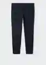 Pantalón Paulo Navy Talla 40 Hombre Mango