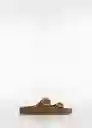 Sandalias Micky Camel Talla 39 Mujer Mango