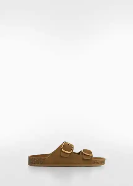 Sandalias Micky Camel Talla 39 Mujer Mango