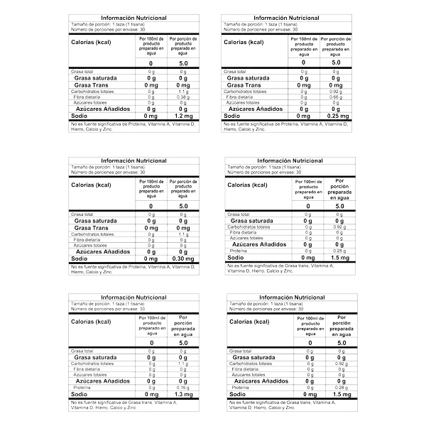 Spiruté té Infusiones Surtidos