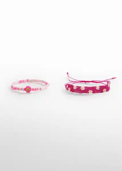 Pulsera Flower Rosa Talla 99 Niña Mango