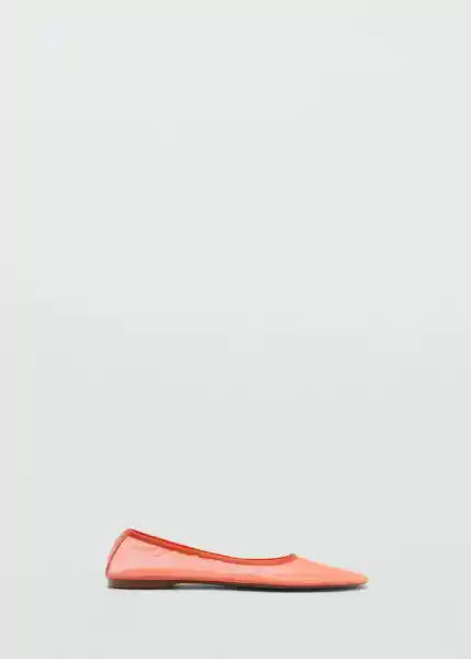 Zapatos Parosn Naranja Talla 39 Mujer Mango