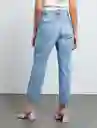 Jean Vesba Mujer Azul Índigo Medio Talla 4 Naf Naf