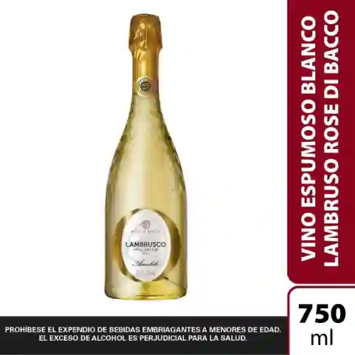 Vino Lambrusco Blanco Di Bacco 750 ml