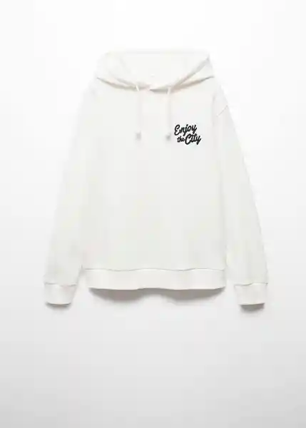 Buzo Sudadera Enjoy Off White Talla 18 Teen Niñas Mango