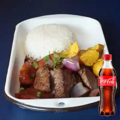 Combo Lomo Saltado + Coca-cola Sabor Original 400 ml