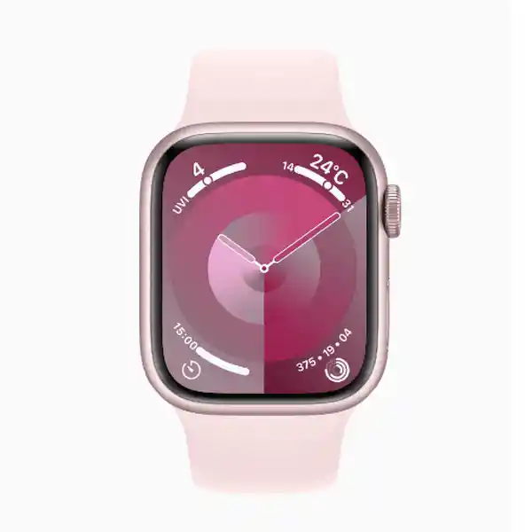 Apple Watch Series 9 Correa Deportiva Rosa Claro Talla S/M