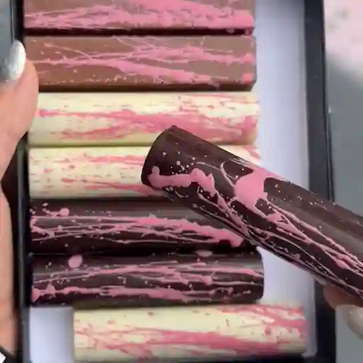 Barra chocolate rosa