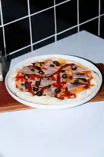 Pizza Jamon y Morron Personal