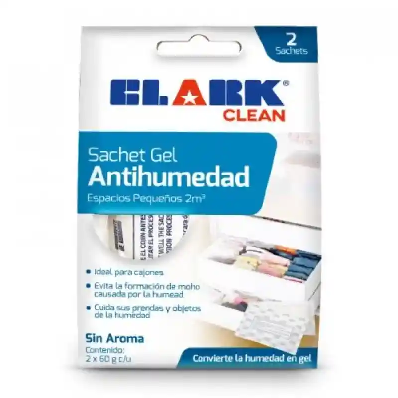 Absorbente Humedad Clark 2 Sachet - 60 Gr.