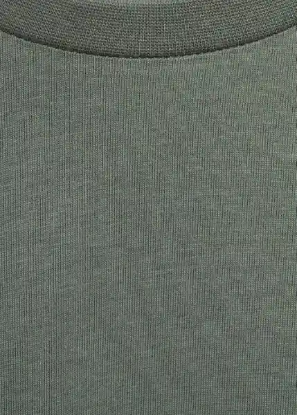 Camiseta Cherlo Khaki Talla L Hombre Mango