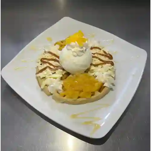 Waffle Durazno