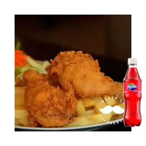 Combo Pollo Apanado + Premio 400 ml