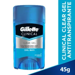 Gillette Clinical Clear Gel Antiranspirante Cool Wave 45 g