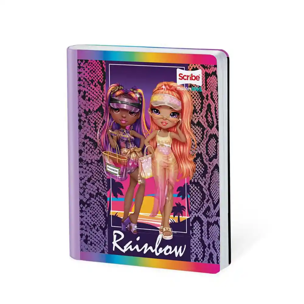 Cuaderno Rainbow Master Mas Cuadriculado 50 Hojas Cosido Scribe