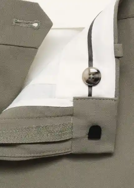 Pantalón Paris Verde Talla 40 Hombre Mango