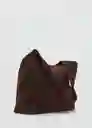 Bolso G Pirámide Chocolate Talla 99 Mujer Mango