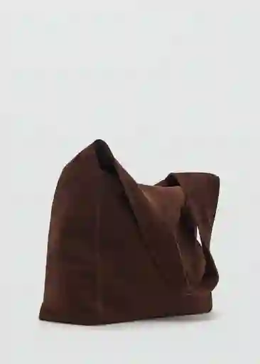Bolso G Pirámide Chocolate Talla 99 Mujer Mango